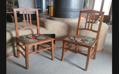 Restauración de silla antigua